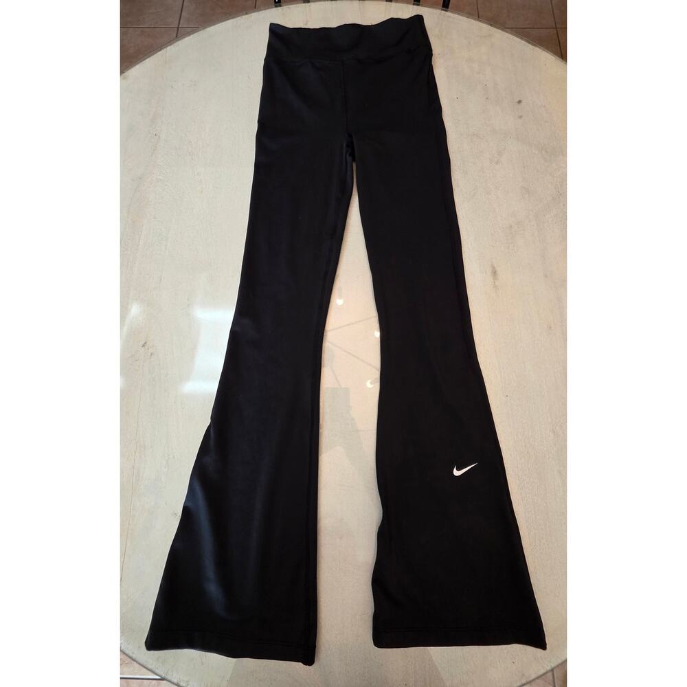 Nike One Girls Dri-Fit Flared Leggings Black SZ XL Athleisure Sports Yoga